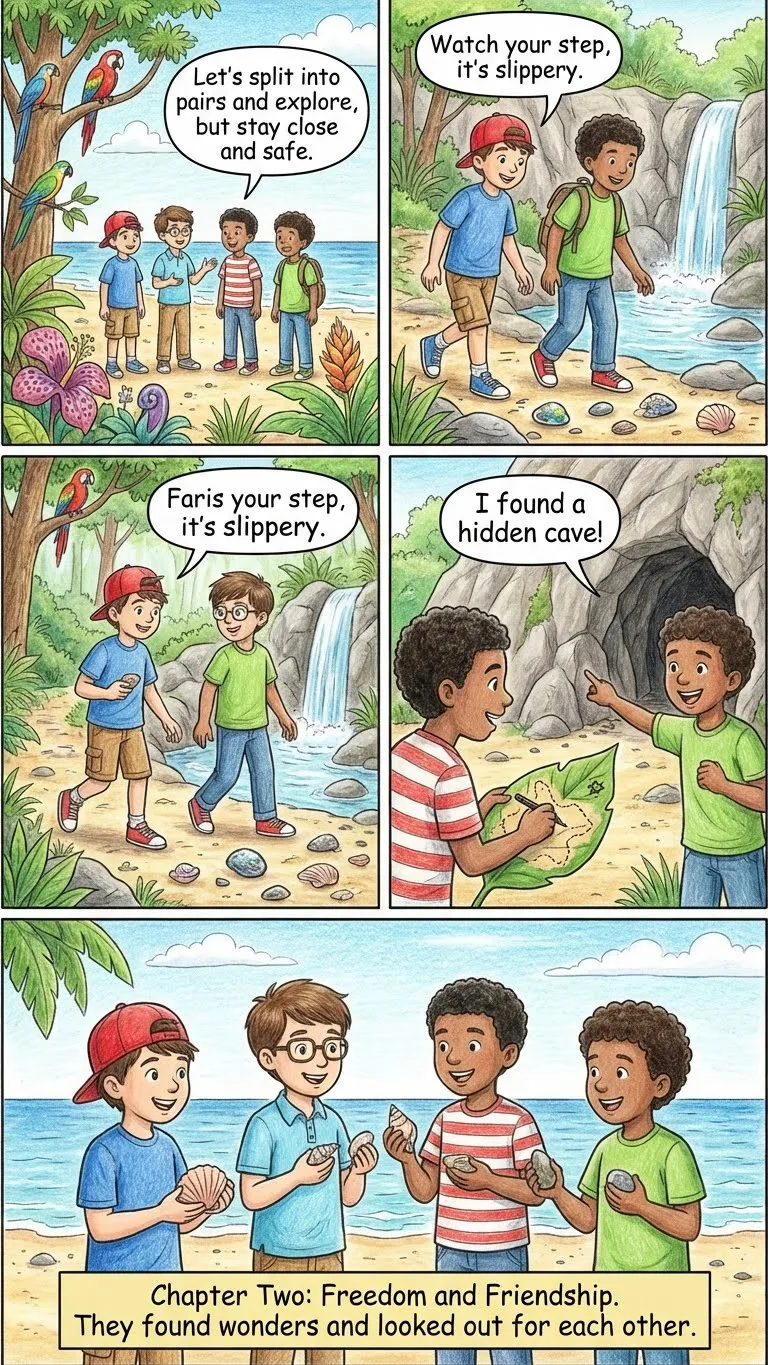 Exploring the island