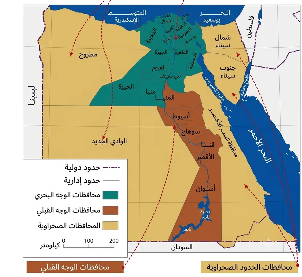التقسيم الإداري لمصر